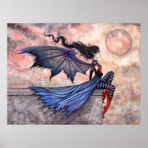 Poster gothique Vampire Vent Un Vent Malin