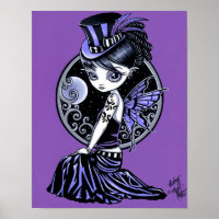 Poster gothique victorien "Audrey"