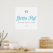 Poster Gotta Fly ! Parachutisme (Cuisine)
