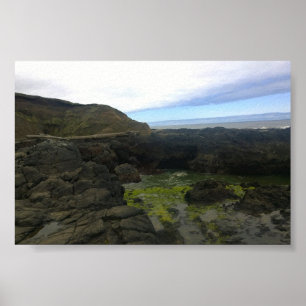 Poster Gouffre de Cook, Cape Perpetua, OR