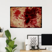 Poster Gouffre de sang (Bureau à domicile)