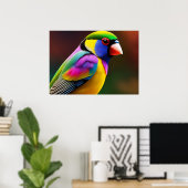 Poster Gouldian Finch (Bureau à domicile)