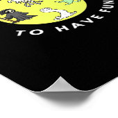 Poster Gouls Juste Pour S'Amuser Drôle Halloween Phrase G (Coin)