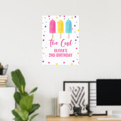 Poster Gourde glacée arc-en-ciel pour 2ème anniversaire T (Bureau à domicile)