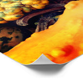 Poster Gourdes colorées et fantaisie (Coin)