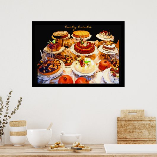 Poster gourmandises ! -affiche (Cuisine)