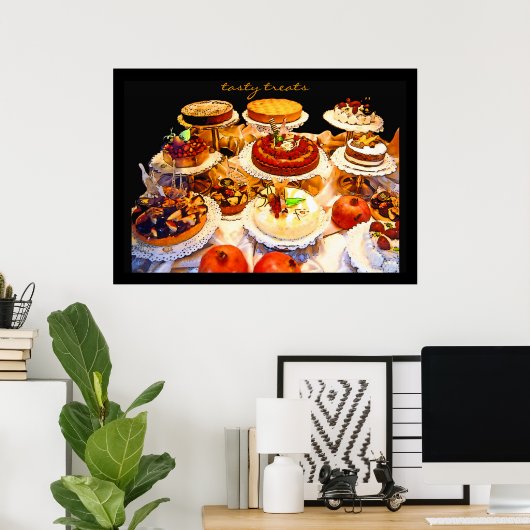 Poster gourmandises ! -affiche (Bureau à domicile)