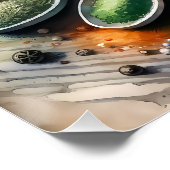 Poster gourmandises cool épices (Coin)