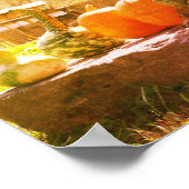 Poster Gourmets Et Ferme Citrouille Stand Distressed Art (Coin)