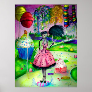 Poster goût de bonbons