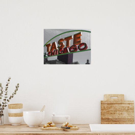 Poster Goût de Chicago (Cuisine)