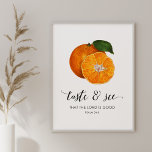 Poster Goûter et voir Oranges Vintages Bible Art Imprimer<br><div class="desc">Ce dessin d'art simple et élégant présente des oranges peintes vintages et une typographie élégante qui dit : "Goûtez et voyez que le Seigneur est bon." Ajoutez une touche de couleur élégante à votre cuisine ou salle à manger, ainsi qu’un rappel de la bonté de Dieu. La couleur arrière -...</div>