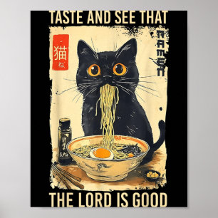 Poster Goûtez Et Voyez Que Le Seigneur Est Bon Psaume 34_