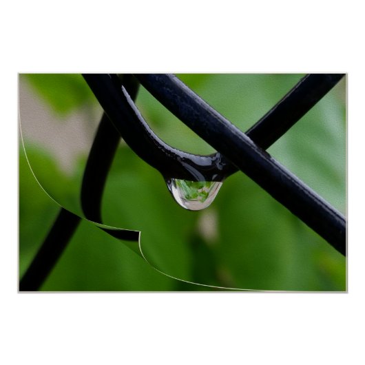 Poster Goutte de pluie (Devant)