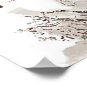 Poster Goutte Noir Argenté (Coin)