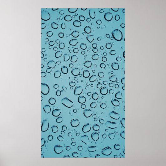 Poster gouttelettes d'eau (Devant)