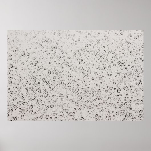 Poster gouttelettes d'eau (Devant)