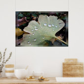 Poster Gouttes de pluie (Cuisine)