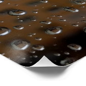 Poster Gouttes de pluie (Coin)