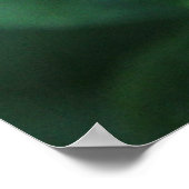 Poster Gouttes de pluie sur feuilles de trèfle vert Macro (Coin)