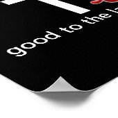 Poster Gouttes de sang gotGod316.com Croix (Coin)