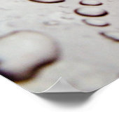 Poster Gouttes d'eau (Coin)