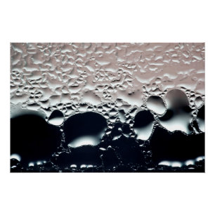 Poster Gouttes d'eau Abstraites
