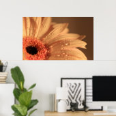 Poster Gouttes pétales (Bureau à domicile)