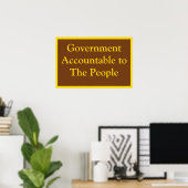 Poster Gouvernement responsable (Bureau à domicile)