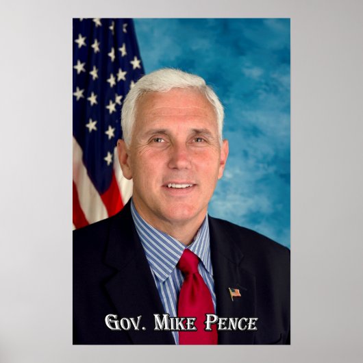 Poster Gouverneur Mike Pence (Devant)