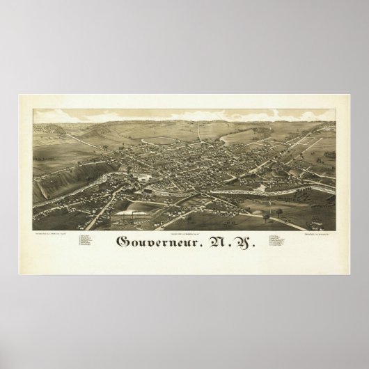 Poster Gouverneur NY 1885 (Devant)