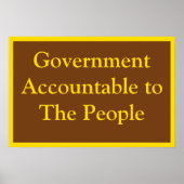 Poster Government Accountable (Devant)