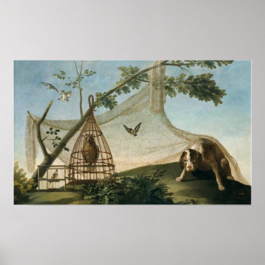 Poster Goya - Chasse à l'appât 1775 (Devant)