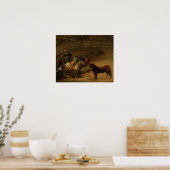 Poster Goya - Course de taureaux 1824 (Cuisine)