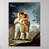 Poster Goya - Des enfants font exploser des ballons (Devant)