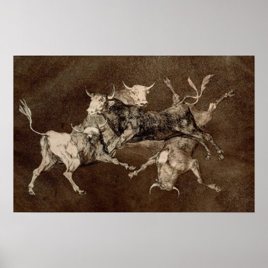 Poster Goya - Folie des fous 1823 (Devant)
