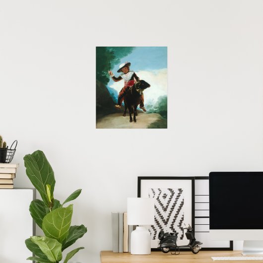 Poster Goya - Garçon Sur Ram (Bureau à domicile)