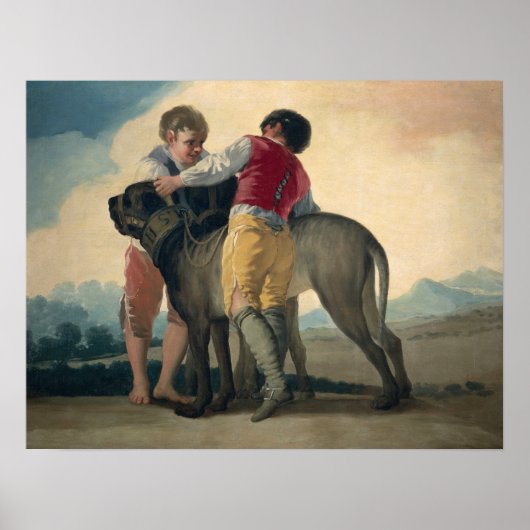 Poster Goya - Garçons Avec Mastiff 1786 (Devant)