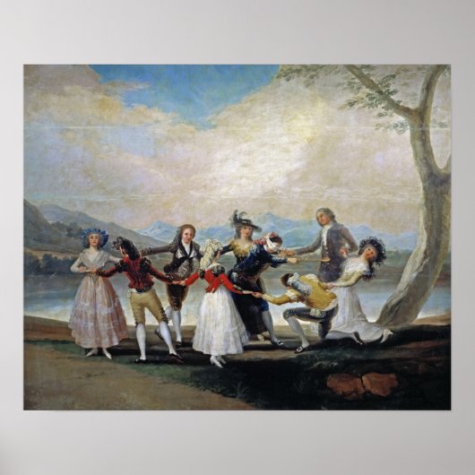 Poster Goya - Jeu de Colin-Maillard 1788 (Devant)