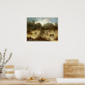 Poster Goya - Korrida dans des anneaux divisés (Cuisine)