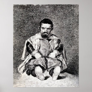 Poster Goya - Le Nain Sebastian Morra À La Cour De ...