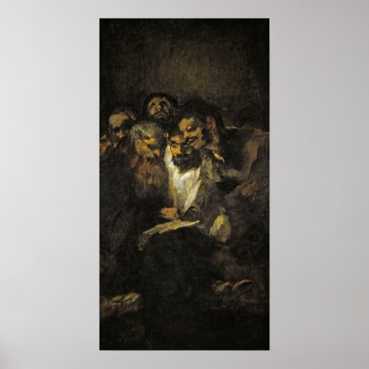 Poster Goya - Lecture Ou Politique 1821 (Devant)