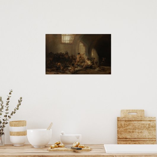 Poster Goya - Mad House 1812 (Cuisine)