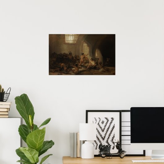 Poster Goya - Mad House 1812 (Bureau à domicile)