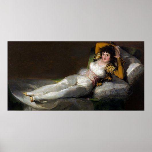 Poster Goya - Maja habillé 1800 (Devant)
