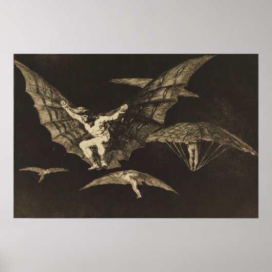 Poster Goya - Manière de voler 1823 (Devant)