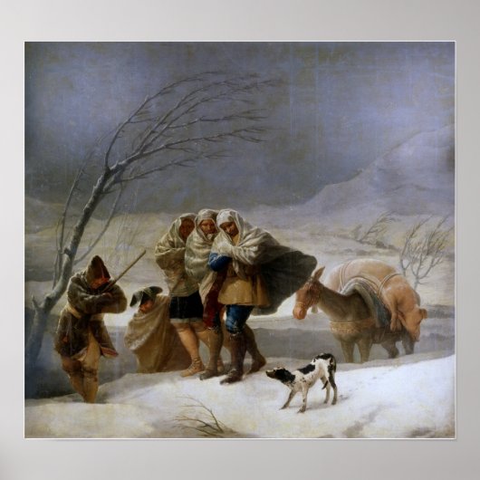 Poster Goya - Mère Ou Hiver 1786 (Devant)