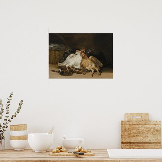 Poster Goya - Oiseau mort 1808 (Cuisine)