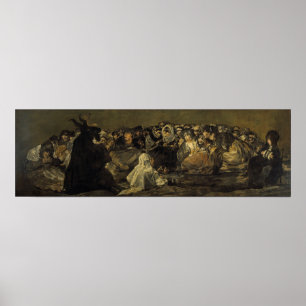 Poster Goya - Sabbat des sorcières Grand Bouc 1823
