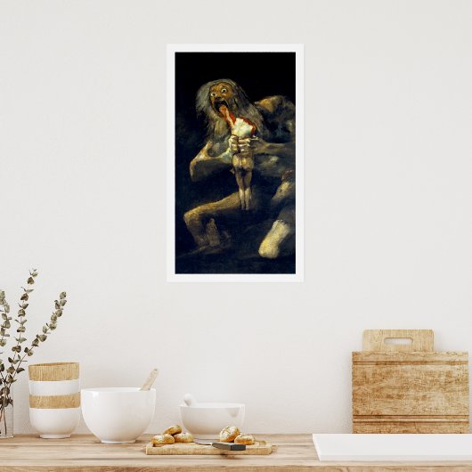 Poster Goya : Saturne dévorant son fils (Cuisine)
